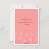 Aankondiging van nieuwe foto's met roze onderverf (Achterkant)