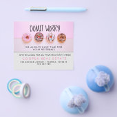 aankondiging van onroerend goed donut verwijzingen flyer (Enkel)