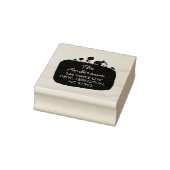 Aankondiging van ons nieuwe boerderijadres rubberstempel (Stempel)