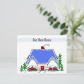 Aankondiging van ons nieuwe huis (Staand voorkant)