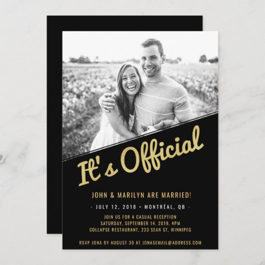 Aankondiging van ontvluchting en uitnodiging voor (Voorkant / Achterkant)