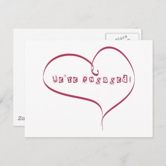 Aankondiging van onze verloving (Voorkant / Achterkant)