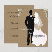 Aankondiging van onze Verlovingen kaarten (Voorkant / Achterkant)