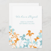 Aankondiging van Oranje blauw-flessenbordjes (Voorkant / Achterkant)