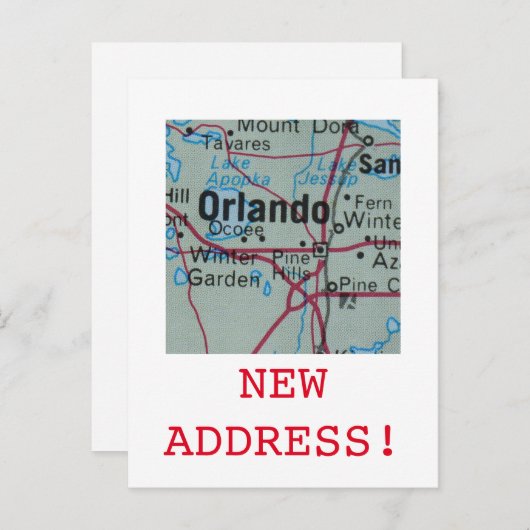 Aankondiging van Orlando New Address (Voorkant / Achterkant)