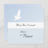 aankondiging van overlijden / overlijden (Voorkant / Achterkant)