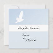 aankondiging van overlijden / overlijden (Voorkant)