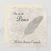 aankondiging van overlijden / overlijden (Voorkant / Achterkant)