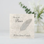 aankondiging van overlijden / overlijden (Staand voorkant)