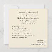 aankondiging van overlijden / overlijden (Achterkant)