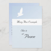 aankondiging van overlijden / overlijden (Voorkant / Achterkant)