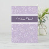 Aankondiging van Paarse bouwkaarten (Staand voorkant)