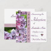 Aankondiging van Paarse goedkeuring Hydrangea (Voorkant / Achterkant)