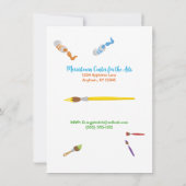 Aankondiging van Paint Theme Persoonlijke Birthday (Achterkant)