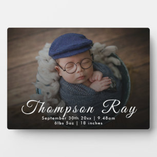 Aankondiging van pasgeboren baby-baby Gift Birth S Fotoplaat