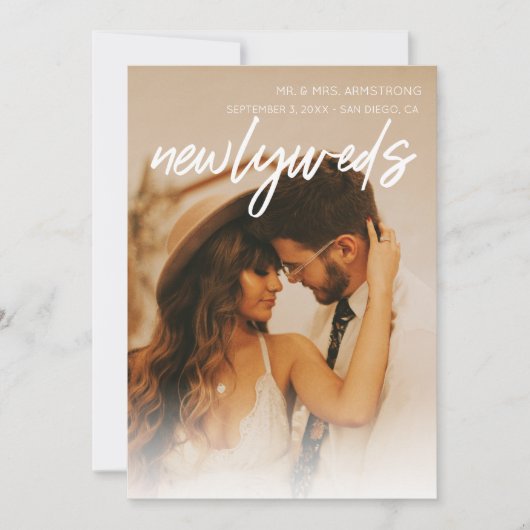 Aankondiging van Passen getrouwd voor multi 3 foto (Voorkant)