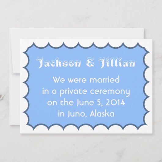 Aankondiging van Penguin Elopement (Achterkant)