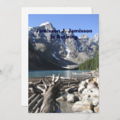 Aankondiging van pensionering, bergmeer Driftwood (Voorkant / Achterkant)