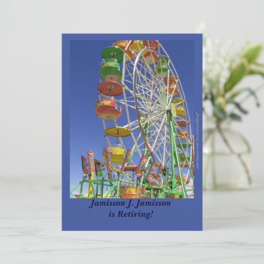Aankondiging van pensionering, Ferris Wheel (Staand voorkant)