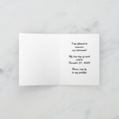 Aankondiging van pensionering, gele trein (Binnen)