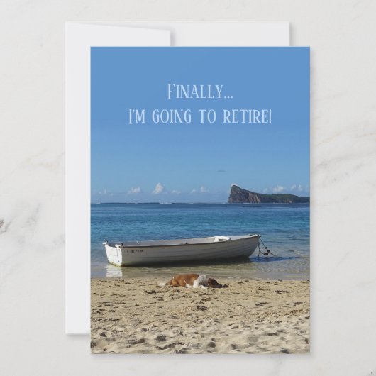 Aankondiging van pensionering (jouw tekst voor en (Voorkant)