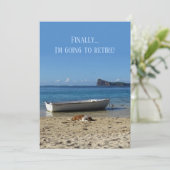 Aankondiging van pensionering (jouw tekst voor en (Staand voorkant)