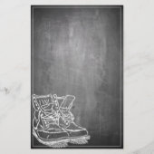 Aankondiging van pensionering met oude laarzen V3. (Achterkant)