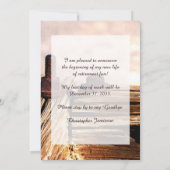 Aankondiging van pensionering, ploegenwerk (Achterkant)