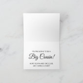 Aankondiging van persoonlijke Big Cousin-zwangersc (Binnen)