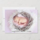 Aankondiging van persoonlijke foto's Baby ter (Voorkant)