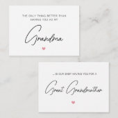 Aankondiging van persoonlijke zwangerschappen groo (Voorkant / Achterkant)