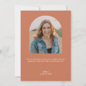 Aankondiging van Photo Arch Afstuderen Terracotta (Achterkant)