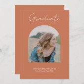 Aankondiging van Photo Arch Afstuderen Terracotta (Voorkant / Achterkant)