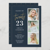 Aankondiging van Photo Booth-Afstuderen (Voorkant / Achterkant)