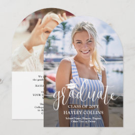 Aankondiging van Photo & Trendy Script Afstuderen