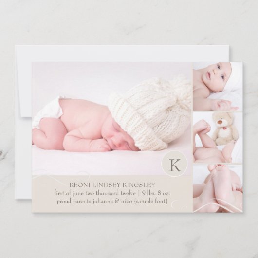 Aankondiging van PixDezines-fotosjabloon (Voorkant)