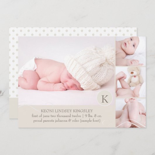 Aankondiging van PixDezines-fotosjabloon (Voorkant / Achterkant)