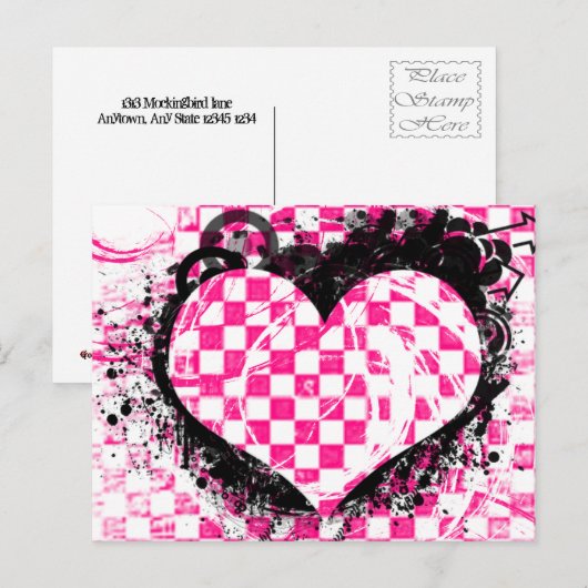 Aankondiging van punk Rock Love Wedding (Voorkant / Achterkant)