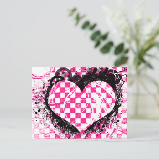 Aankondiging van punk Rock Love Wedding (Staand voorkant)