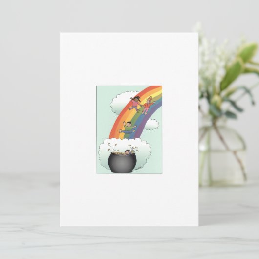 Aankondiging van Rainbow Kinder Adoption (Staand voorkant)