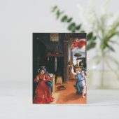 AANKONDIGING VAN RECANATI door Lorenzo Lotto Briefkaart (Staand voorkant)