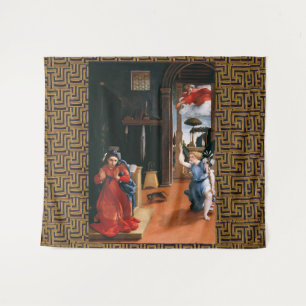 AANKONDIGING VAN RECANATI door Lorenzo Lotto Wandkleed
