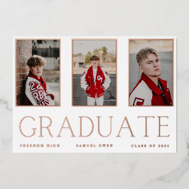 Aankondiging van Roos Gold Foil Foto's