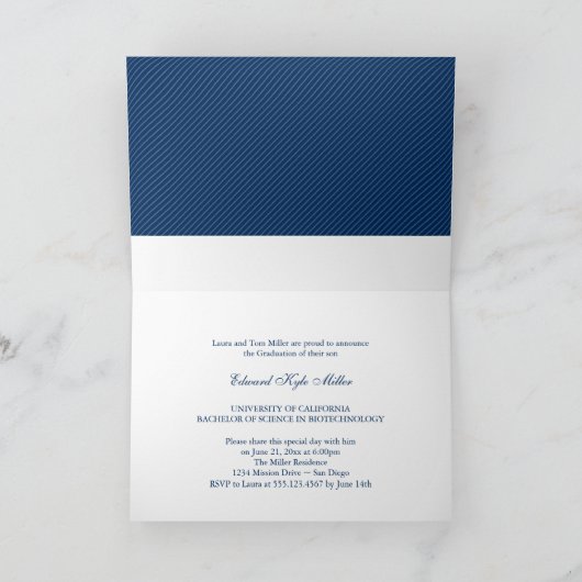 Aankondiging van roud seniors marvy white afstuder (Binnen)