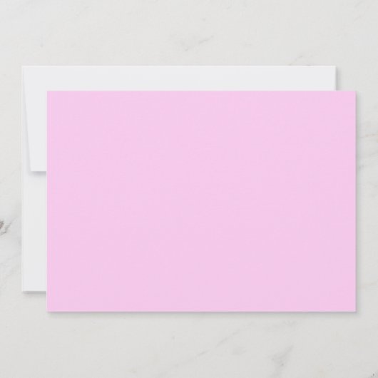 Aankondiging van roze Floral Birth (Achterkant)