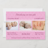 Aankondiging van roze parelkleurige tinten (Voorkant)