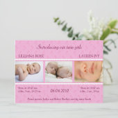 Aankondiging van roze parelkleurige tinten (Staand voorkant)