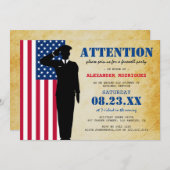 Aankondiging van Rustic Soldaat die de partij afsc (Voorkant / Achterkant)