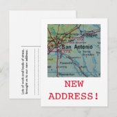 Aankondiging van San Antonio New Address (Voorkant / Achterkant)