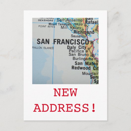 Aankondiging van San Francisco New Address (Voorkant)